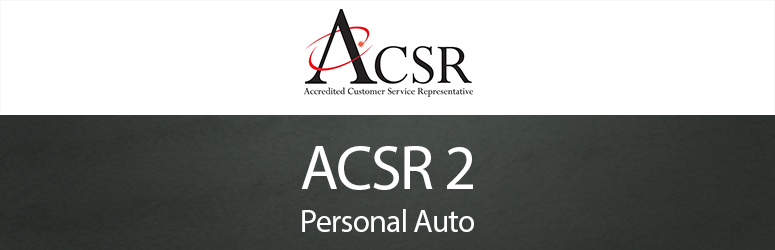 ACSR 2 Personal Automobile Insurance
